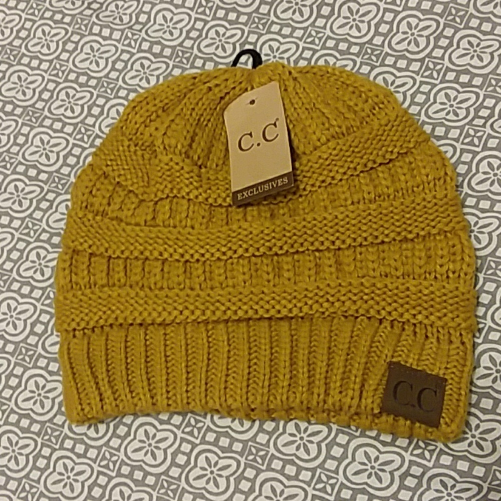 C.C Exclusives mustard slouch hat NWT